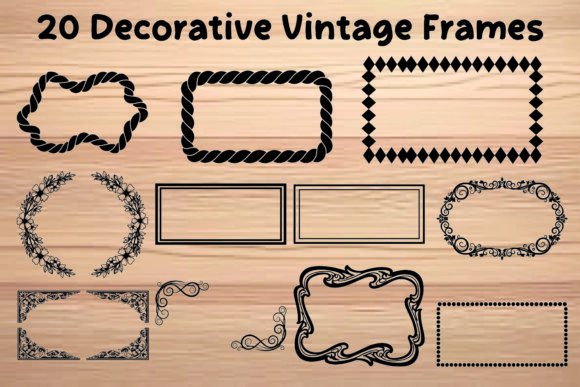 20 Vintage Frames for Modern Design Projects