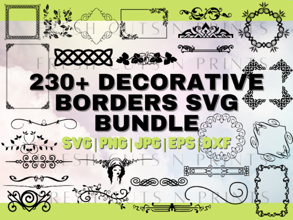 230+ Decorative Border Bundle: Your Go-To Design Asset