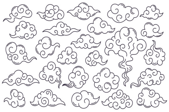 Asian Decorative Clouds: Elevate Your Festival Designs