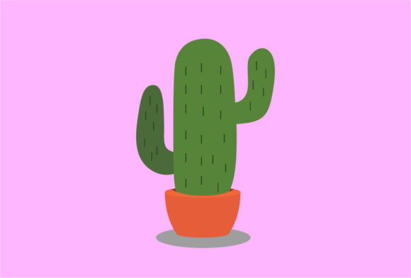 Cactus Decorative Plants Vector: A Prickly Design Asset