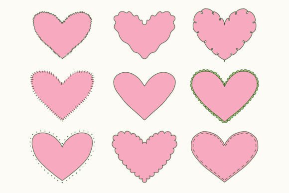 Charming Heart Elements for Creative Projects