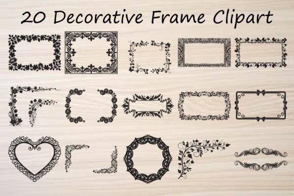 Elevate Your Designs with Decorative Frame Clipart