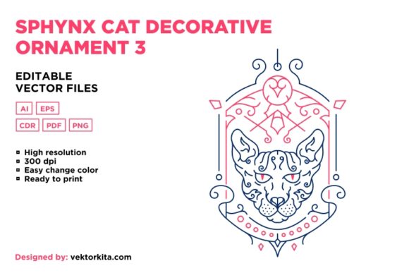 Sphynx Cat Decorative Ornament 3: Unleash Your Wild Creativity