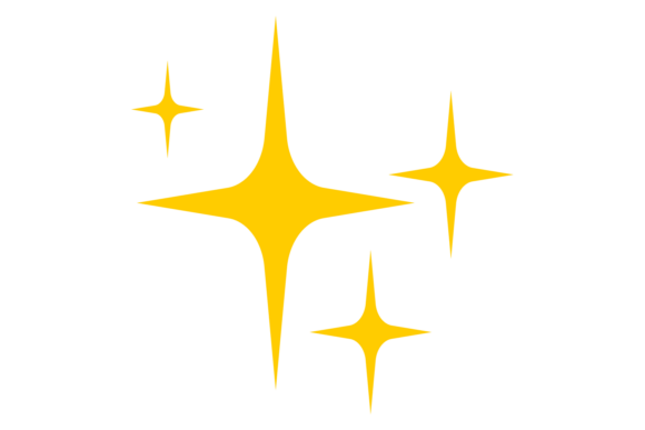 Star Particle. Decorative Shine Effect: A Font for Celebration