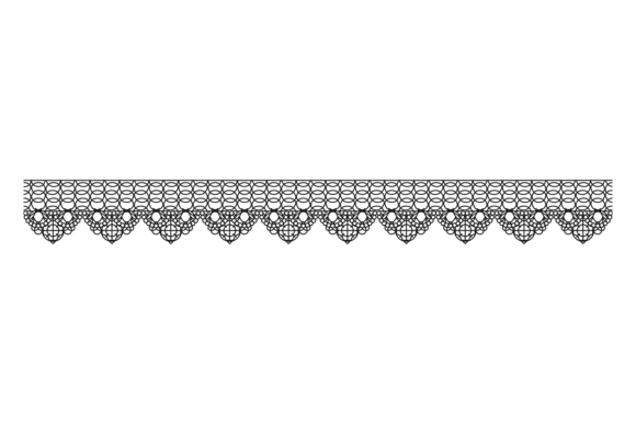 The Timeless Elegance of Handmade Border. Decorative Lace Seamless