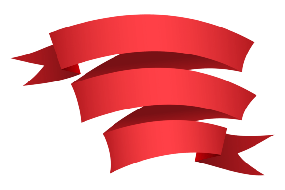 Unwrapping the Vintage Charm of Decorative Red Ribbon Banner Template. V